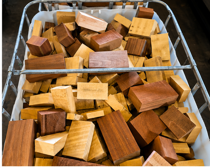 Gemengd hout van vuren en meranti